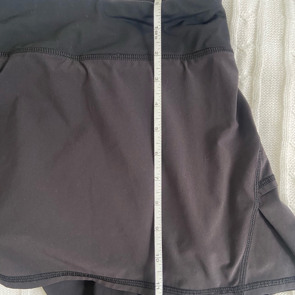 Black Ruffle Lululemon Skort - Picture 5 of 6